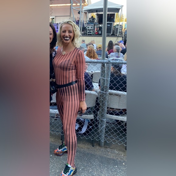 Dolls Kill Rust Ribbed Jumpsuit - Picture 3 of 3